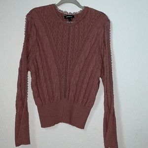 Express Women's Pink Sweater